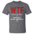 Parkinson's Awareness T Shirt WTF Winning The Fight Gray Ribbon Support Parkinsons Warriror