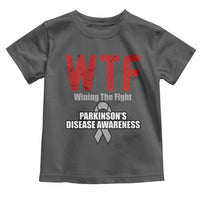 Parkinson's Awareness Toddler T Shirt WTF Winning The Fight Gray Ribbon Support Parkinsons Warriror