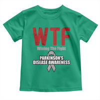 Parkinson's Awareness Toddler T Shirt WTF Winning The Fight Gray Ribbon Support Parkinsons Warriror