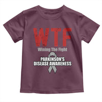 Parkinson's Awareness Toddler T Shirt WTF Winning The Fight Gray Ribbon Support Parkinsons Warriror