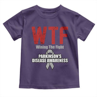 Parkinson's Awareness Toddler T Shirt WTF Winning The Fight Gray Ribbon Support Parkinsons Warriror