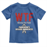 Parkinson's Awareness Toddler T Shirt WTF Winning The Fight Gray Ribbon Support Parkinsons Warriror