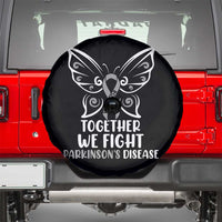 Parkinson's Awareness Spare Tire Cover We Fight Together Support Squad Gray Ribbon Butterfly