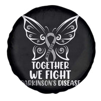 Parkinson's Awareness Spare Tire Cover We Fight Together Support Squad Gray Ribbon Butterfly