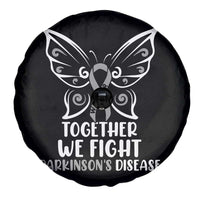 Parkinson's Awareness Spare Tire Cover We Fight Together Support Squad Gray Ribbon Butterfly