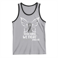 Parkinson's Awareness Tank Top We Fight Together Support Squad Gray Ribbon Butterfly
