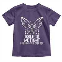Parkinson's Awareness Toddler T Shirt We Fight Together Support Squad Gray Ribbon Butterfly