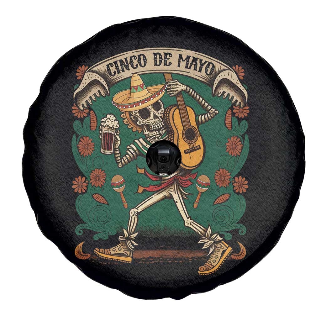 Mexican Skeleton Spare Tire Cover Cinco De Mayo Let's Fiesta 5 De Mayo
