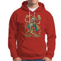 Mexican Skull Hoodie Mexican Skull Sugar Skull Drinking Let's Fiesta Women Men - Wonder Print Shop