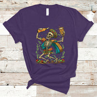 Mexican Skull T Shirt Mexican Skull Sugar Skull Drinking Let's Fiesta Women Men - Wonder Print Shop