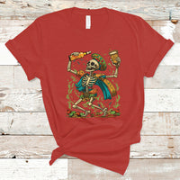 Mexican Skull T Shirt Mexican Skull Sugar Skull Drinking Let's Fiesta Women Men - Wonder Print Shop