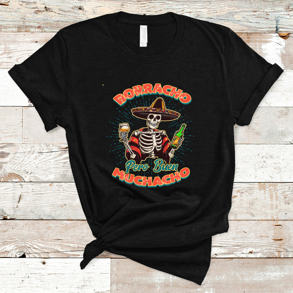 Drinking Lover T Shirt Latino Borracho Pero Buen Muchacho Funny Spanish Saying - Wonder Print Shop
