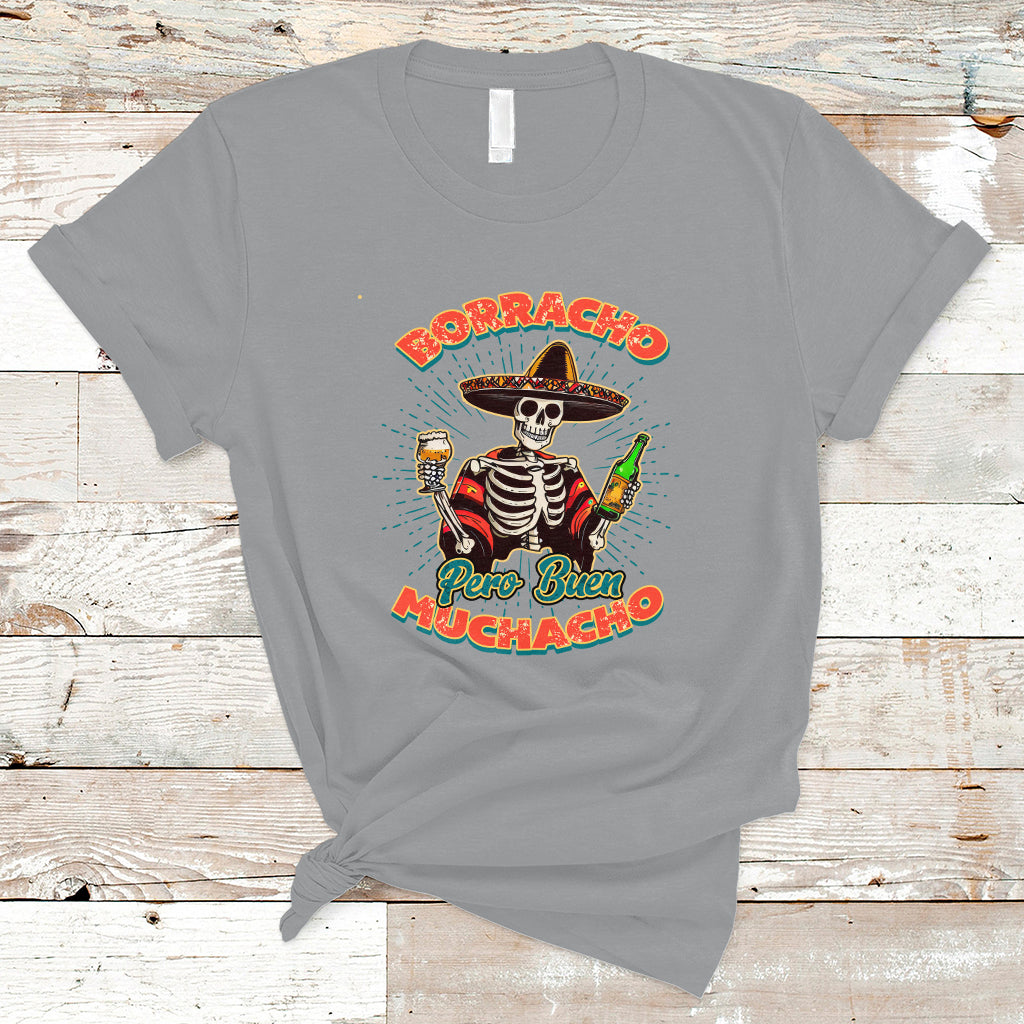 Drinking Lover T Shirt Latino Borracho Pero Buen Muchacho Funny Spanish Saying - Wonder Print Shop