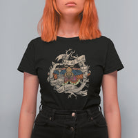 Goblincore Polyphemus Moth Not All Those Who Wander Are Lost Inspirational Moth T-Shirt for Women, Spiritual Shirt, Moth Sprituality T Shirt For Women - Wonder Print Shop