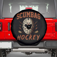 Scumbag Hockey Goalie Mask Distressed Sports Graphic Spare Tire Cover