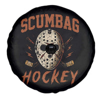 Scumbag Hockey Goalie Mask Distressed Sports Graphic Spare Tire Cover