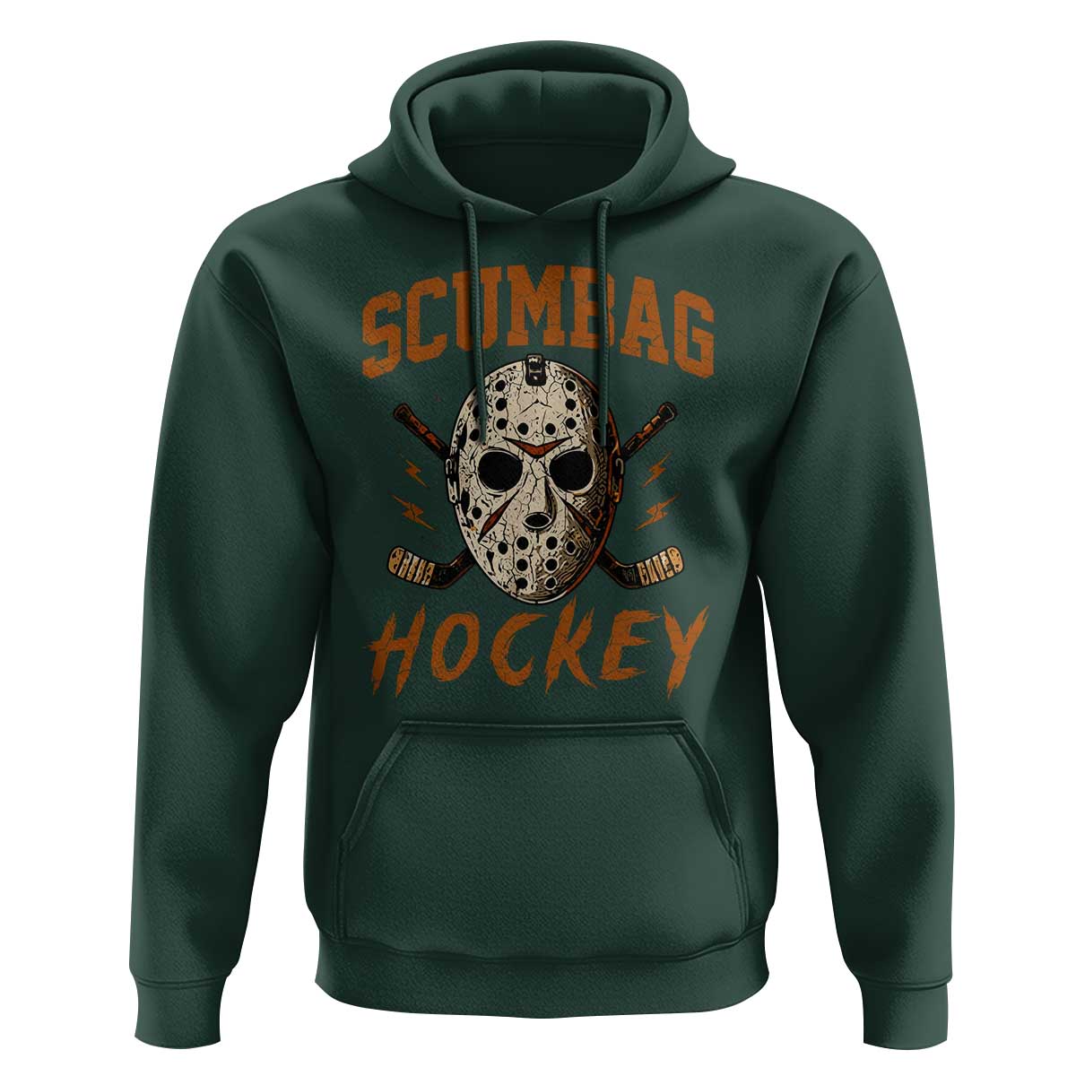 Scumbag Hockey Goalie Mask Distressed Sports Graphic Hoodie