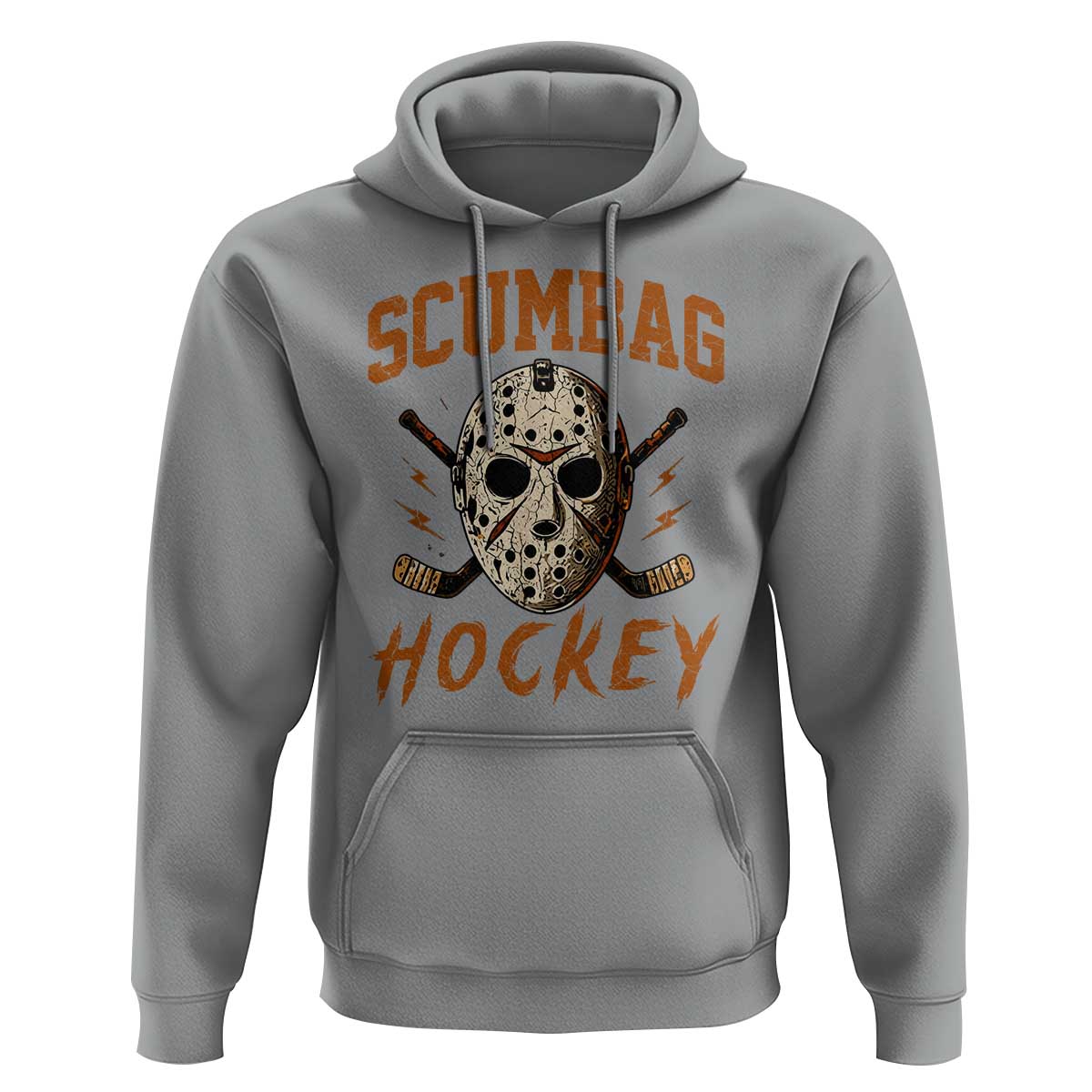 Scumbag Hockey Goalie Mask Distressed Sports Graphic Hoodie