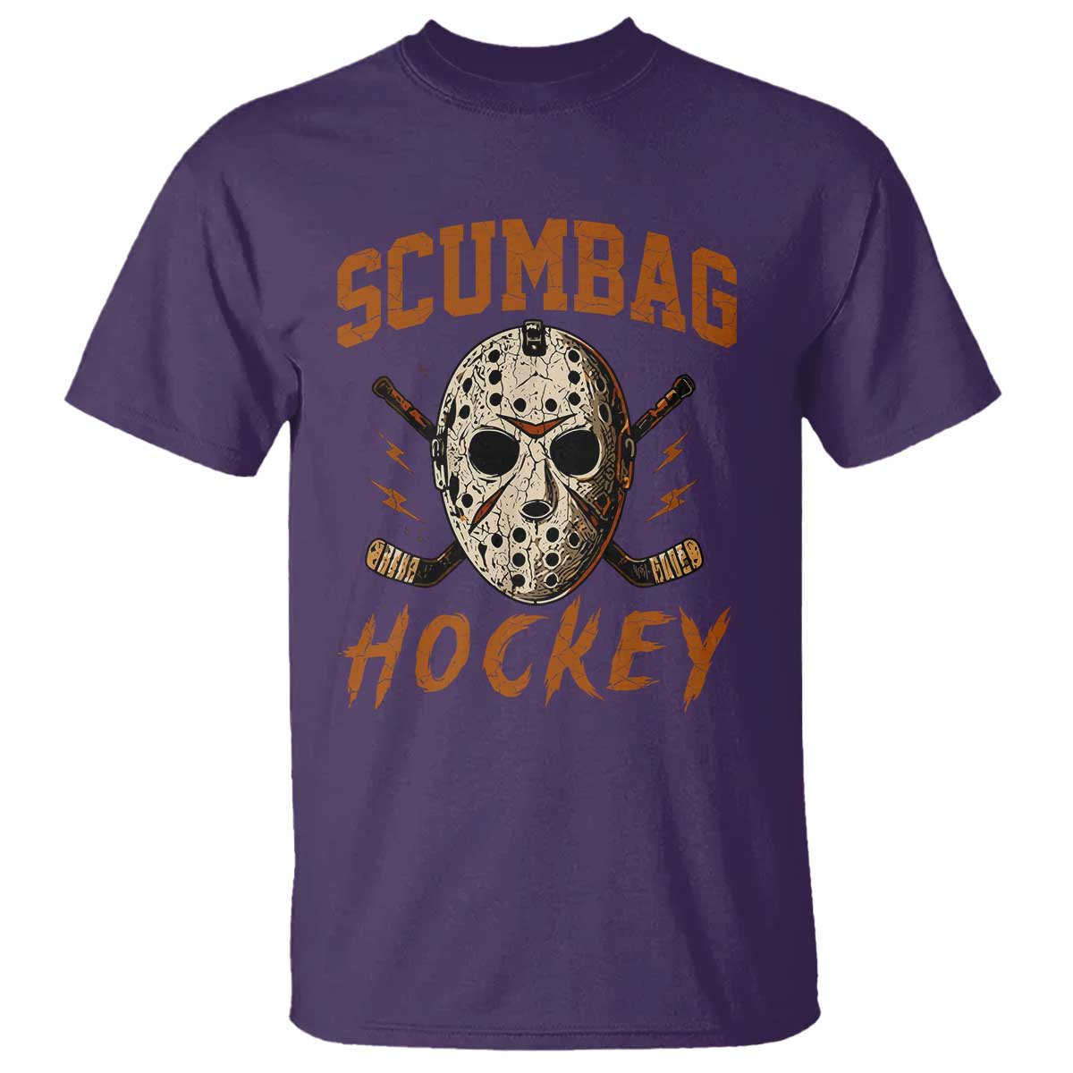 Scumbag Hockey Goalie Mask Distressed Sports Graphic T Shirt