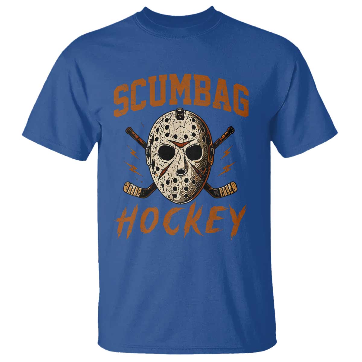 Scumbag Hockey Goalie Mask Distressed Sports Graphic T Shirt