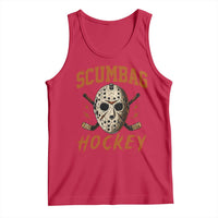 Scumbag Hockey Goalie Mask Distressed Sports Graphic Tank Top
