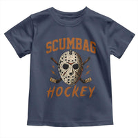 Scumbag Hockey Goalie Mask Distressed Sports Graphic Toddler T Shirt