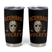 Scumbag Hockey Goalie Mask Distressed Sports Graphic Tumbler Cup