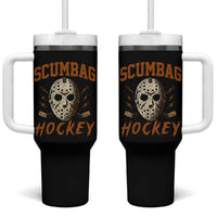 Scumbag Hockey Goalie Mask Distressed Sports Graphic Tumbler With Handle