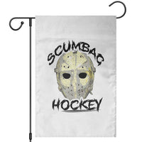 Scumbag Hockey Goalie Mask Vintage Graphic Garden Flag