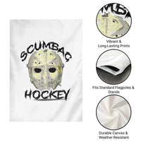 Scumbag Hockey Goalie Mask Vintage Graphic Garden Flag