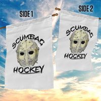Scumbag Hockey Goalie Mask Vintage Graphic Garden Flag