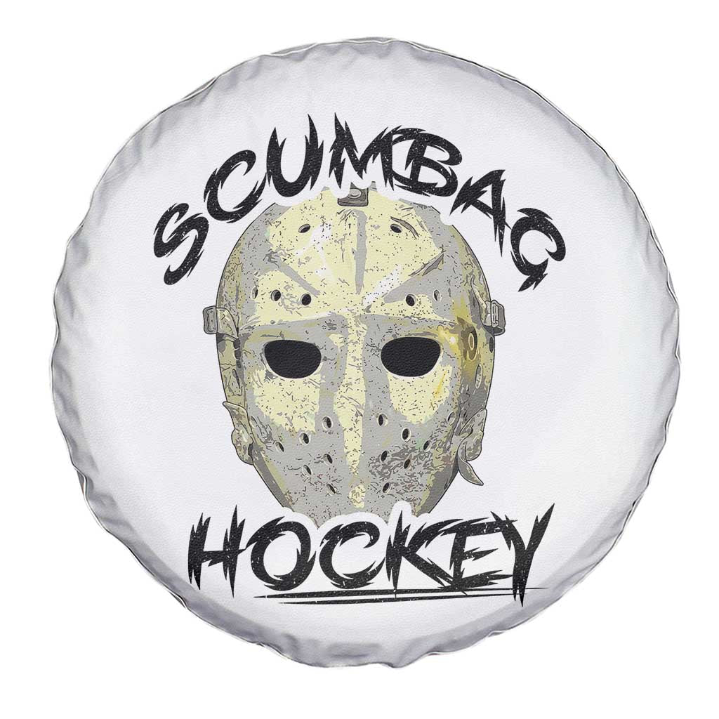 Scumbag Hockey Goalie Mask Vintage Graphic Spare Tire Cover