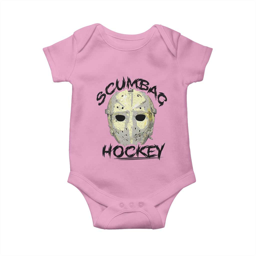 Scumbag Hockey Goalie Mask Vintage Graphic Baby Onesie