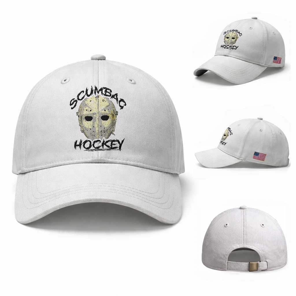 Scumbag Hockey Goalie Mask Vintage Graphic Baseball Cap