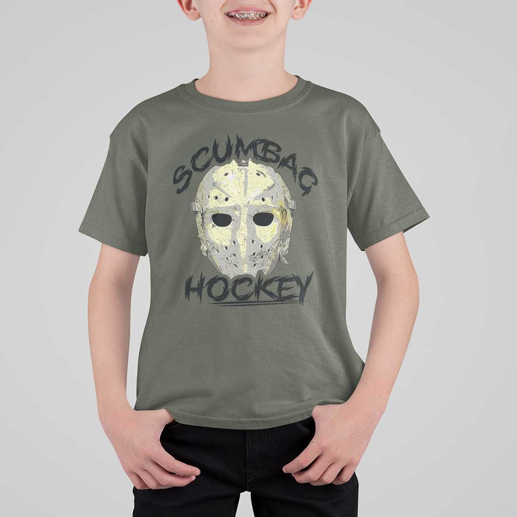 Scumbag Hockey Goalie Mask Vintage Graphic T Shirt For Kid