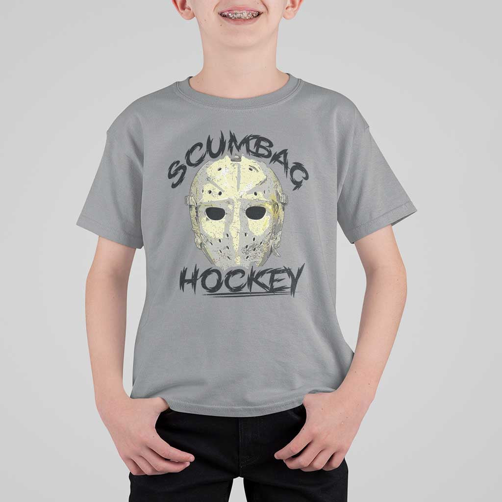Scumbag Hockey Goalie Mask Vintage Graphic T Shirt For Kid