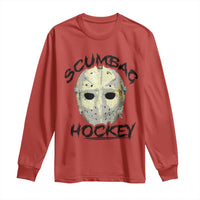 Scumbag Hockey Goalie Mask Vintage Graphic Long Sleeve Shirt