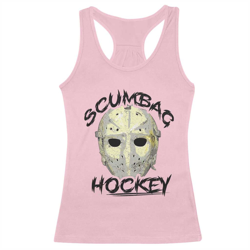 Scumbag Hockey Goalie Mask Vintage Graphic Racerback Tank Top