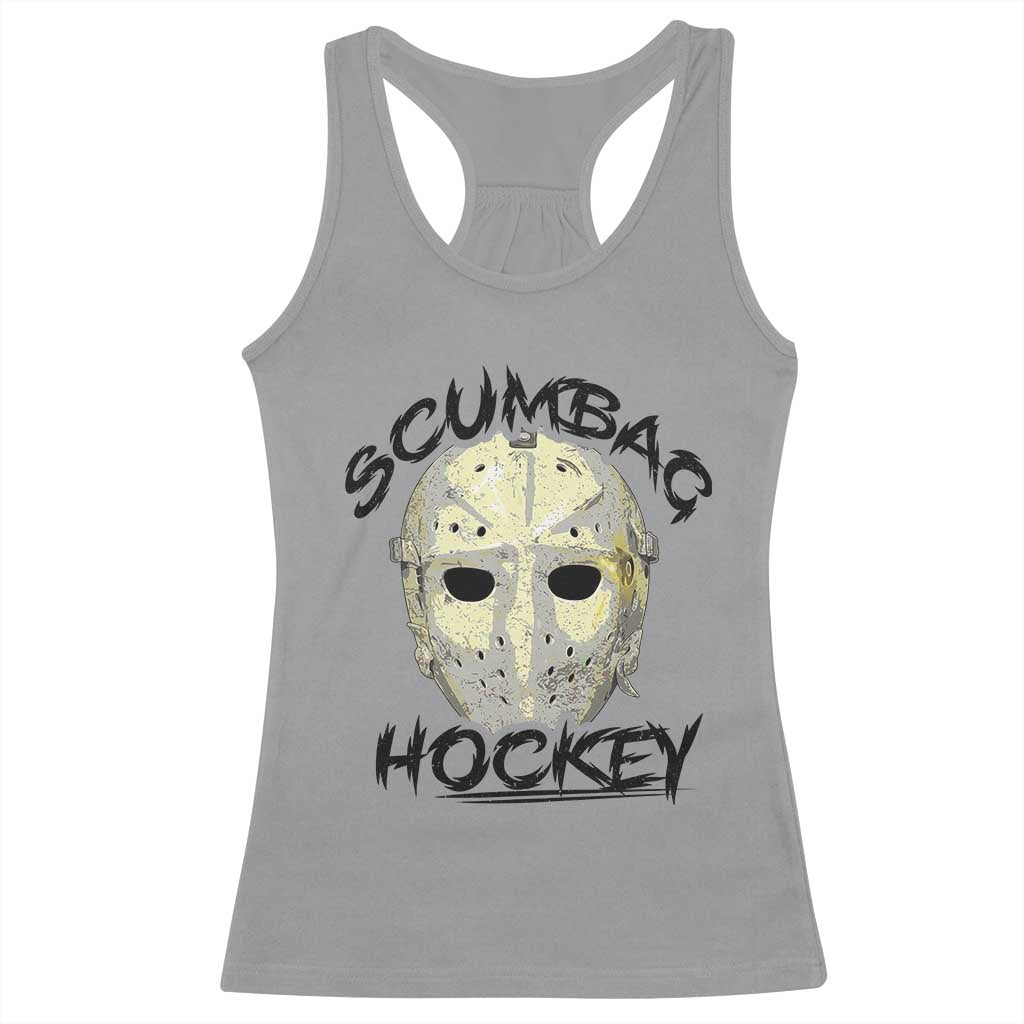 Scumbag Hockey Goalie Mask Vintage Graphic Racerback Tank Top