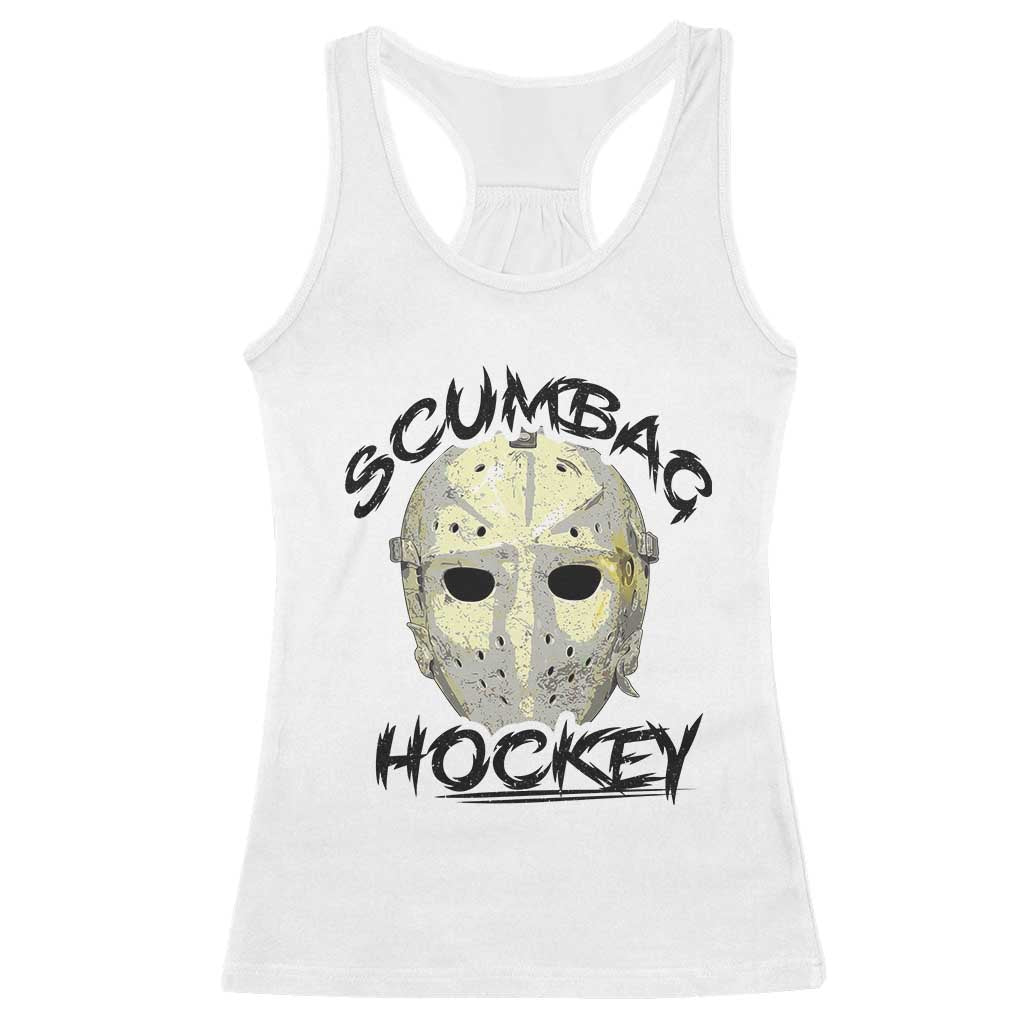Scumbag Hockey Goalie Mask Vintage Graphic Racerback Tank Top