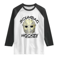 Scumbag Hockey Goalie Mask Vintage Graphic Raglan Shirt