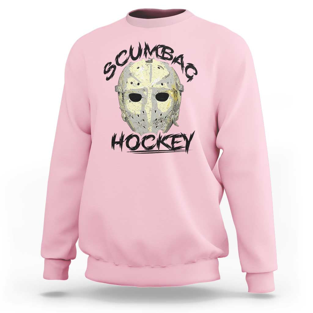 Scumbag Hockey Goalie Mask Vintage Graphic Sweatshirt