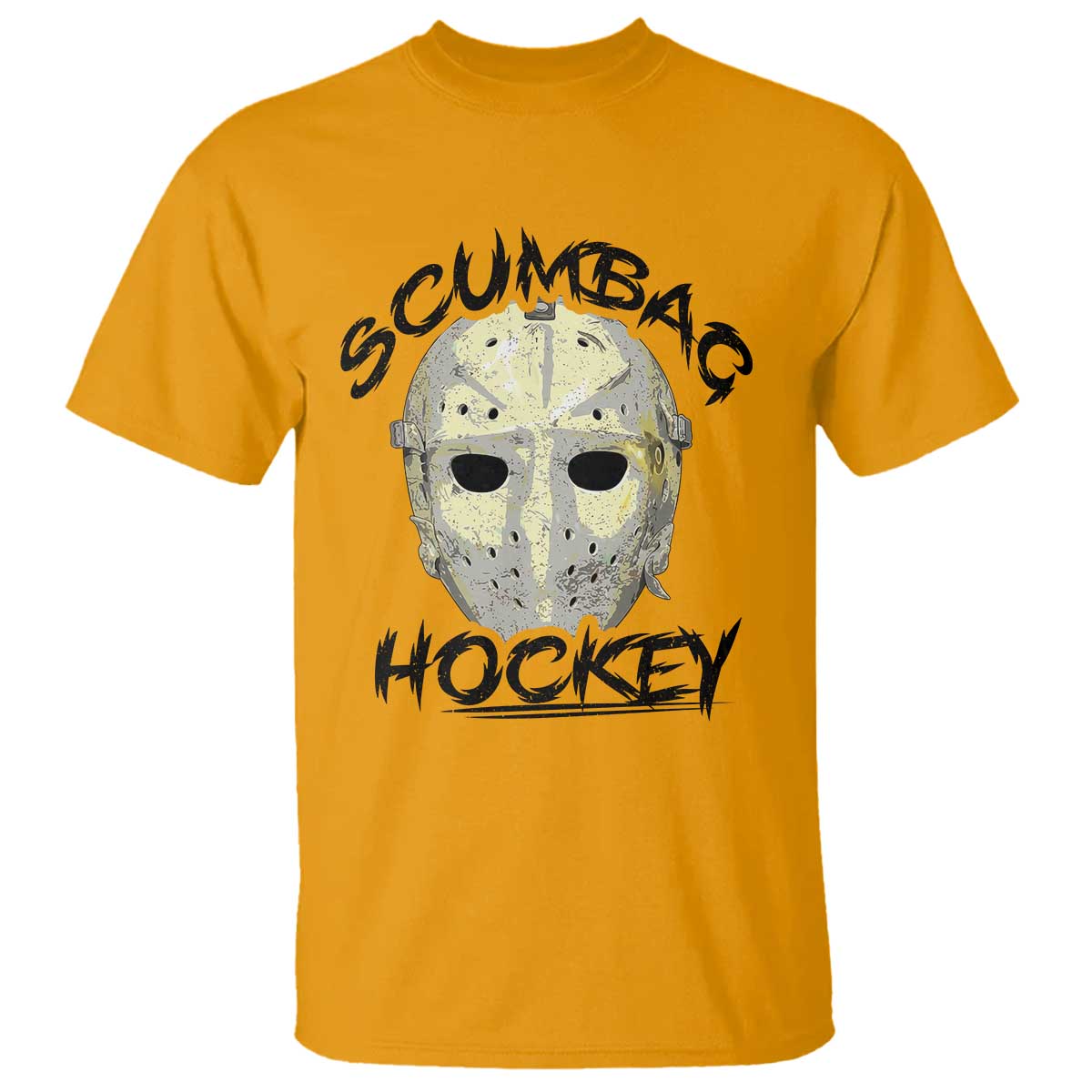 Scumbag Hockey Goalie Mask Vintage Graphic T Shirt