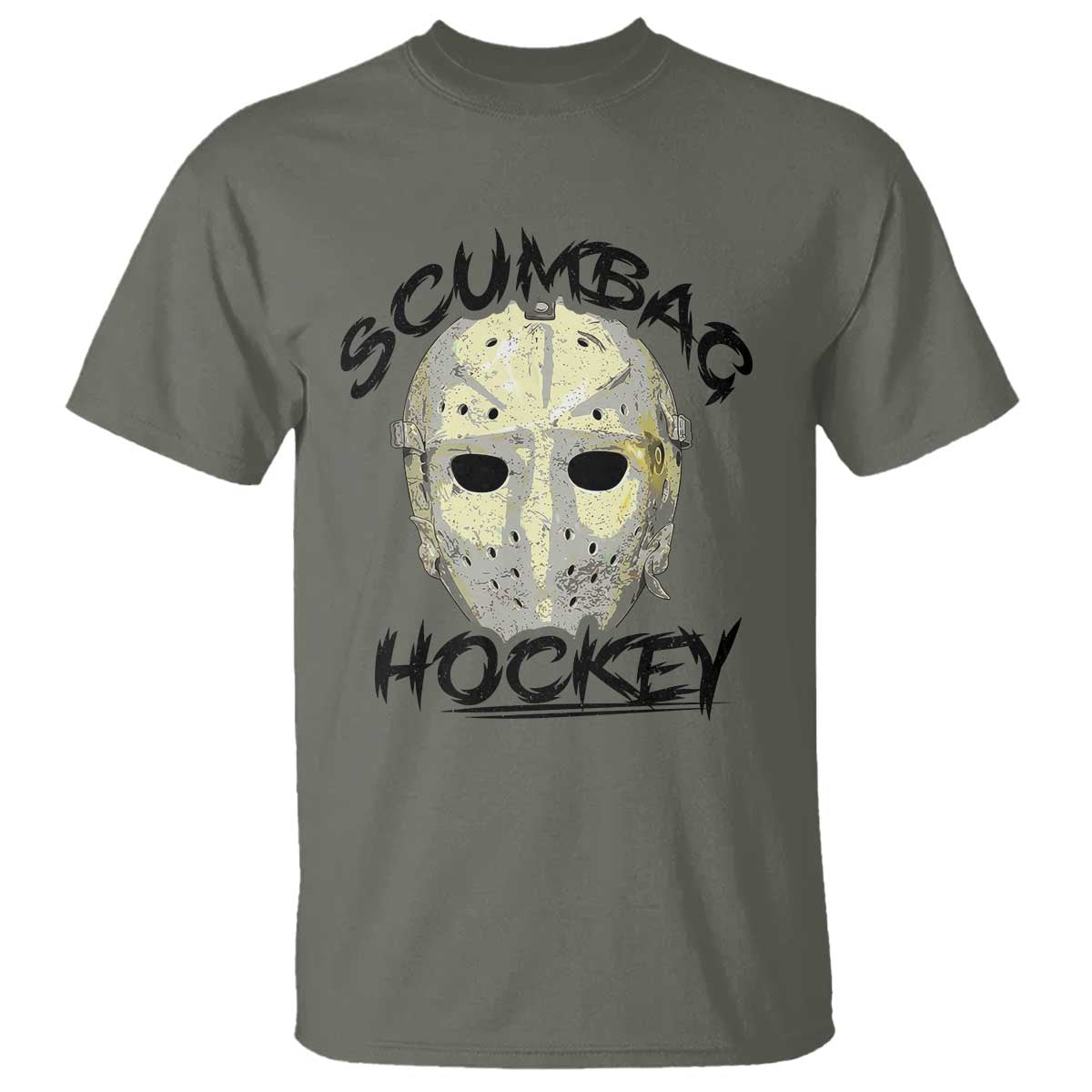 Scumbag Hockey Goalie Mask Vintage Graphic T Shirt