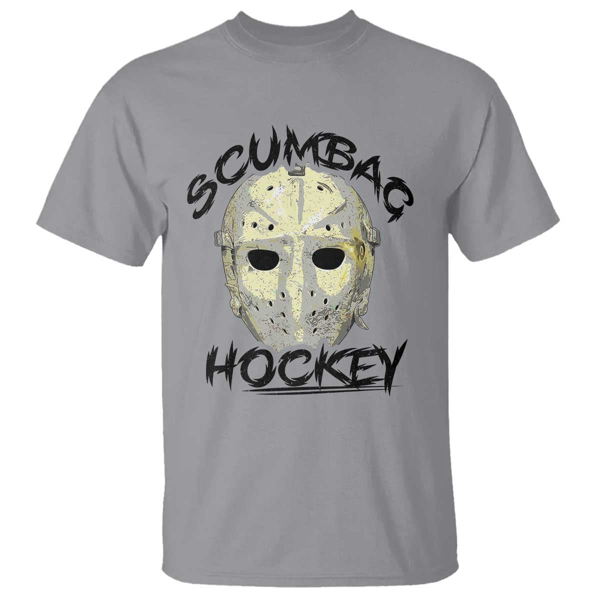 Scumbag Hockey Goalie Mask Vintage Graphic T Shirt