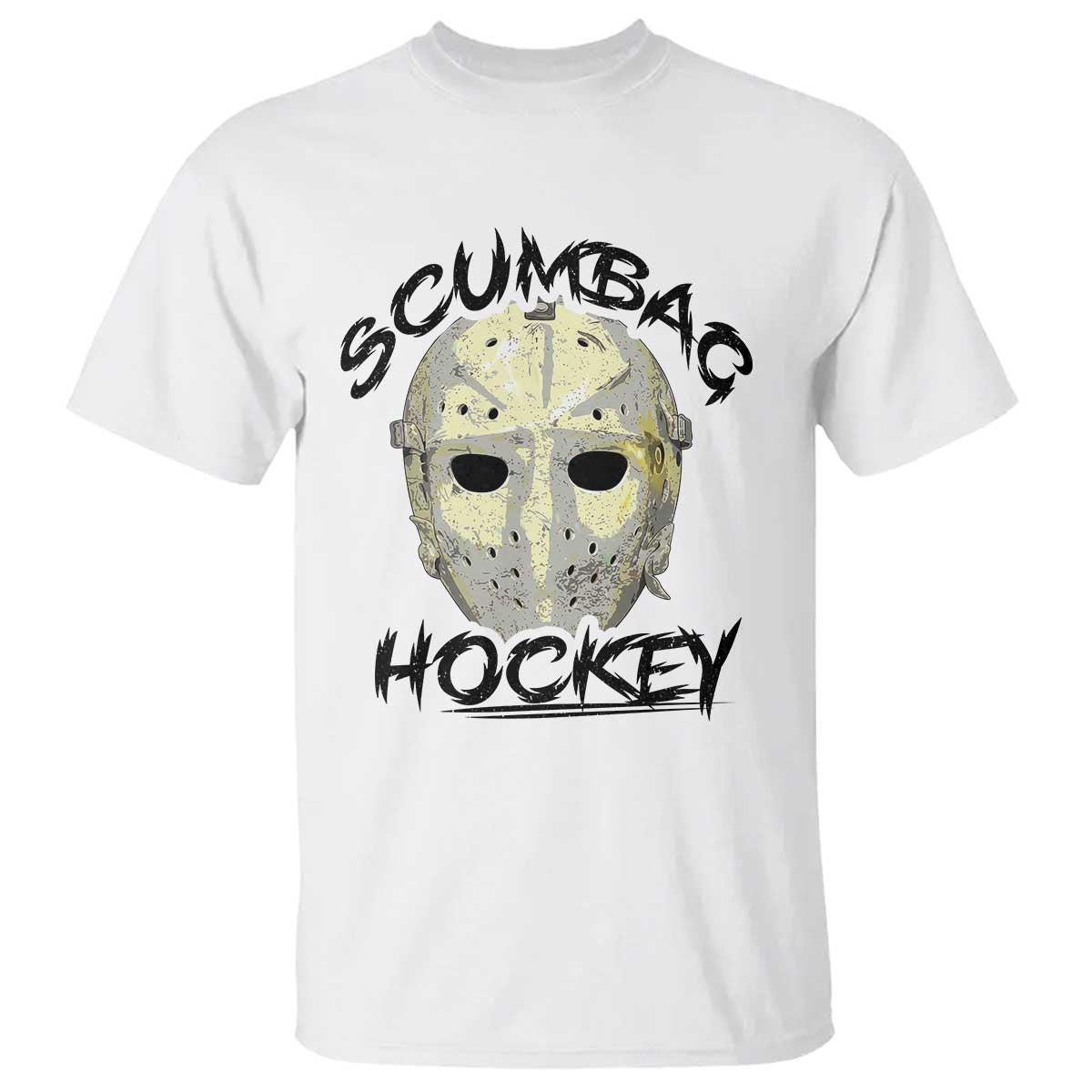 Scumbag Hockey Goalie Mask Vintage Graphic T Shirt