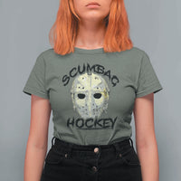 Scumbag Hockey Goalie Mask Vintage Graphic T Shirt For Women