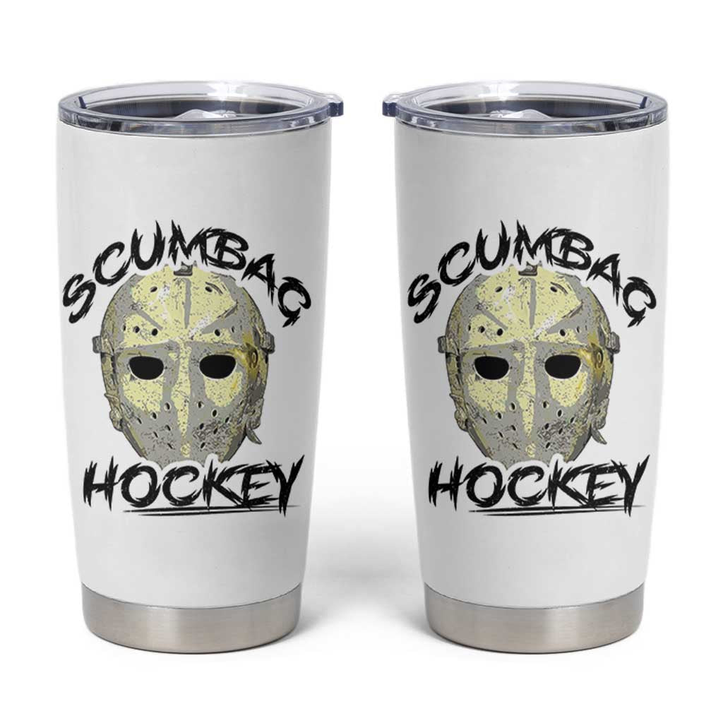 Scumbag Hockey Goalie Mask Vintage Graphic Tumbler Cup
