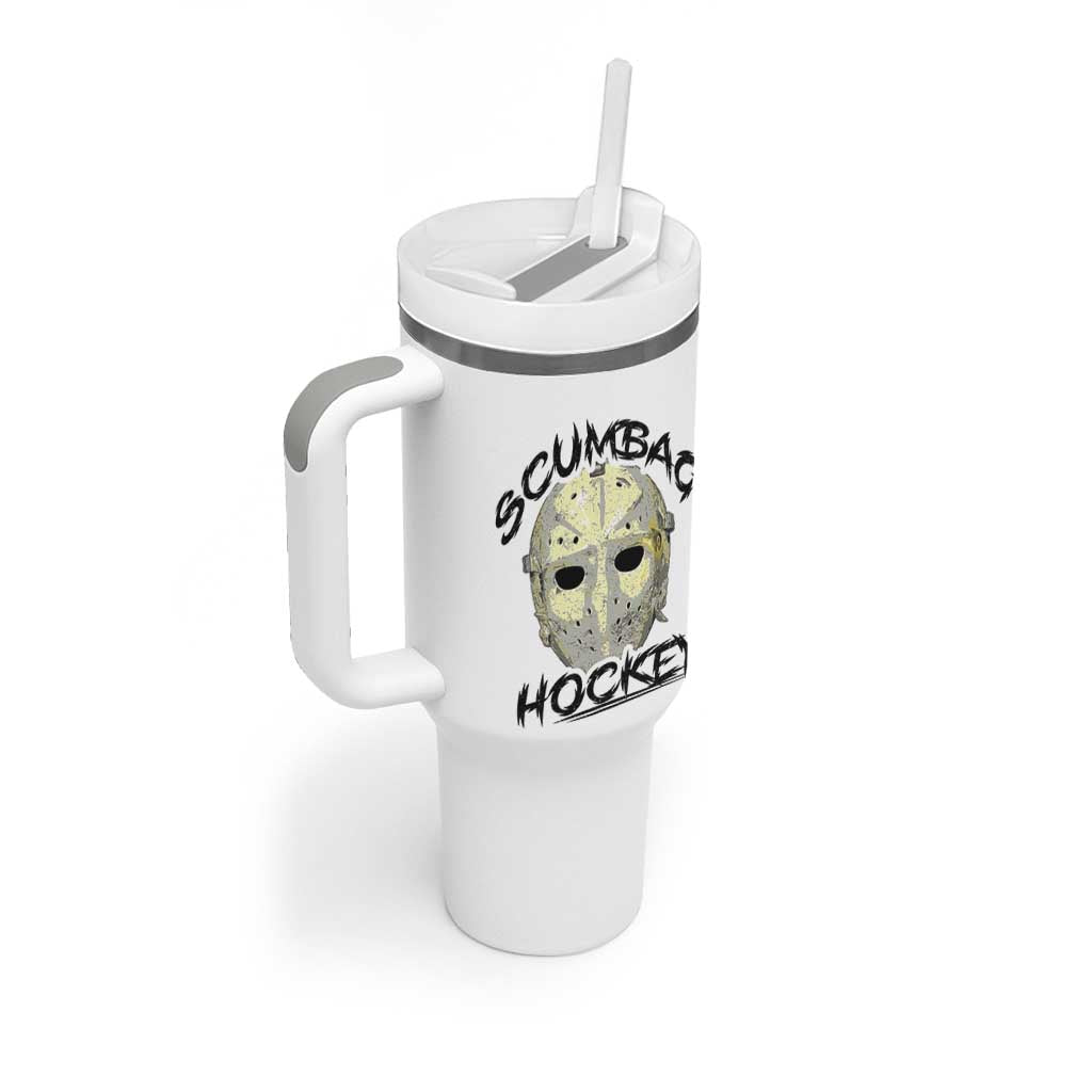 Scumbag Hockey Goalie Mask Vintage Graphic Tumbler With Handle
