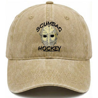 Scumbag Hockey Goalie Mask Vintage Graphic Washed Cotton Baseball Cap